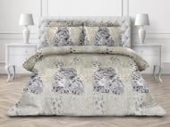 Комплект постельного белья 1.5 Снежный барс серый Ecotton