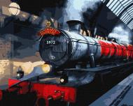 Картина по номерам Harry Potter: Хогвартский экспресс с красками металлик extra ©Warner Bros 40х50 см Ideyka