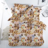 Комплект постільної білизни 1.5 Іграшки коричневий Ecotton