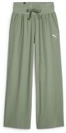 Брюки Puma HER HIGH WAIST STRAIGHT PANTS 67600744 р. L зеленый