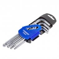 Набір ключів Forsage 6-гранних Г-подібних довгих з кулею 10пр. (1.27, 1.5, 2, 2.5, 3-6, 8, 10 мм) у пластиковому трим Набір ключів Forsage 6-гранних Г-подібних довгих з кулею 10пр. (1.27, 1.5, 2, 2.5, 3-6, 8, 10 мм) у пластиковому трим