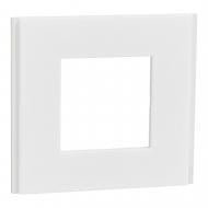 Рамка Schneider Electric горизонтальная белый матовый NU600279