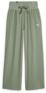 Брюки Puma HER HIGH WAIST STRAIGHT PANTS 67600744 р. XL зеленый