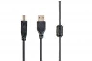 Кабель Cablexpert USB 2.0 ферит A-папа/B-папа 3 м black (CCFB-USB2-AMBM-3M)