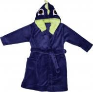 Халат детский унисекс Фламинго р.110 синий с салатовым 714-909