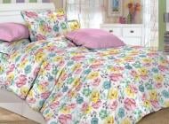 Комплект постельного белья 1.5 Колибри розовый Ecotton