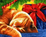 Картина по номерам Сонный кот GX30732 40x50 см Brushme