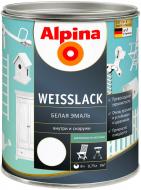 Емаль Alpina алкідна Weisslack SM білий шовковистий мат 0,75 л