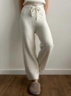 Брюки MISO Soft вязаные пушистые р. one size ( S/L) белый