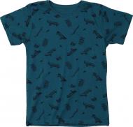 Футболка для хлопчика Фламінго р.110 зелений із чорним 864-124