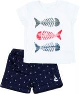 Комплект дитячого одягу Фламінго Якоря р.86 темно-синій із білим 685-125-9