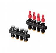 Коллектор Uponor 1030584 модульный пластиковый з 4-ма расходомерами Коллектор Uponor 1030584 модульный пластиковый з 4-ма расходомерами