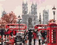 Картина по номерам Дождливый Лондон BS8088 40x50 см Brushme Картина по номерам Дождливый Лондон BS8088 40x50 см Brushme