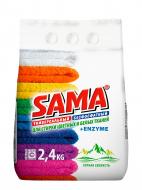 Стиральный порошок для машинной стирки SAMA Color Горная свежесть 2,4 кг 