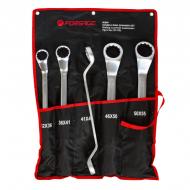 Набор ключей накидных Forsage отогнутых на 45гр. 5 пр(32х36, 36х41, 41х46, 46х50, 50х55 мм), на полотне F-5059P