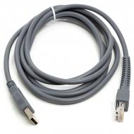 Кабель PowerPlant для сканерів штрих-коду USB (M) – RJ45 (M) 1 м сірий (CA911905)