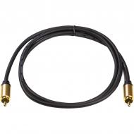 Кабель коаксиальний PowerPlant 26AWG 1 м чорний (CA911752)