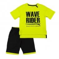 Комплект дитячого одягу Фламінго р.128 чорно-салатовий 868-114