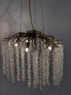 Люстра подвесная Sirius 5x40 Вт G9 1035 Золотистая WM-7003 400