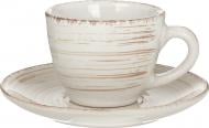 Чашка для кофе с блюдцем Bella Vita Antique White 90 мл