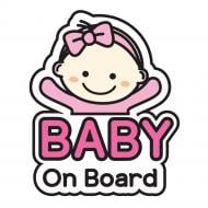 Наліпка Baby Girl On Board