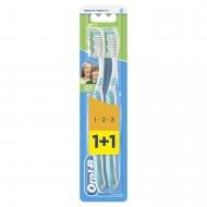 Зубная щетка Oral-B 3-Эффект Maxi Clean 1-2-3 средняя 2 шт.