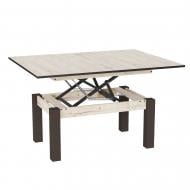 Стол-трансформер ART IN HEAD Батерфляй Glass 900(1200)x600x510мм дуб шервуд/бежевый/венге Стол-трансформер ART IN HEAD Батерфляй Glass 900(1200)x600x510мм дуб шервуд/бежевый/венге