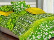 Комплект постельного белья 2.0 Березовая роща зеленый Ecotton