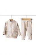 Костюм для мальчиков MagBaby Bomber р.80 слоновая кость 103750