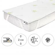Наматрацник MirSon №1026 Alberto Cotton Seasons Strong Aloe Vera звичайний з резинкою у кутах 26х180x200 см