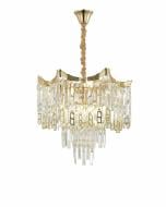 Люстра стельова Sensio Ravanta 8xE14 золото/кришталь PA-89009-500