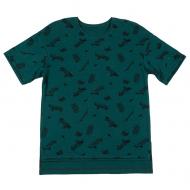 Футболка для хлопчика Фламінго р.164 темно-зелений 896-124