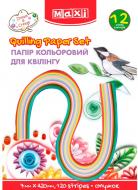 Набір для квілінгу папір кольоровий 7 мм х 420 мм 120 смужок MX61944Maxi