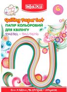 Набор для квиллинга бумага цветная "Пастель" 5 мм х 420 мм 96 полосок MX61948Maxi