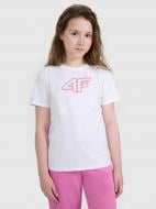 Футболка 4F TSHIRT F2388 4FJWAW25TTSHF2388-10S р.128 белый