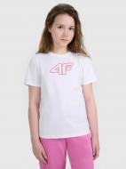 Футболка 4F TSHIRT F2388 4FJWAW25TTSHF2388-10S р.152 белый