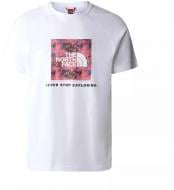 Футболка THE NORTH FACE M S/S RAGLAN REDBOX TEE NF0A3BQOIZB1 р.XL белый