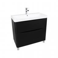 Тумба напольная Aqua Rodos Vista Black-Matt с умывальником Deep 90 см Тумба напольная Aqua Rodos Vista Black-Matt с умывальником Deep 90 см