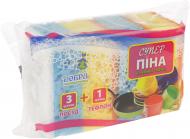 Губка для миття посуду Добра господарочка супер піна 4 шт. Губка для миття посуду Добра господарочка супер піна 4 шт.