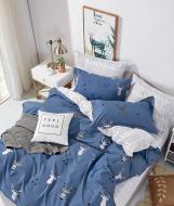 Комплект постельного белья 2.0 синий Ecotton