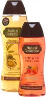 Косметический набор Natural Collection шампунь Миндаль + гель для душа Сицилийский апельсин