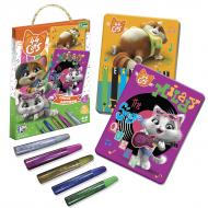 Набор для творчества Vladi Toys 44 Кота. Сияющие картинки VT4422-02