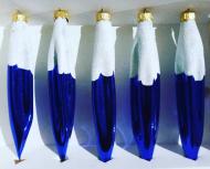 Набор елочных игрушек Сосулька синий 17 см 5 шт./уп.