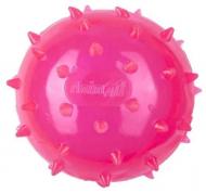 Игрушка для собак AnimAll Fun мяч шипованный с пищалкой розовый 75 мм