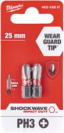 Бита Milwaukee PH3 2 шт. 4932430857