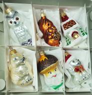 Набор елочных игрушек формовая №6 9 см 6 шт./уп.