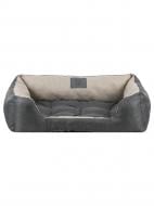 Лежак FX home Mальмо 60х40х18 см, бежево-серый