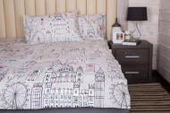 Комплект постельного белья Семейный розовый Ecotton