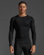 Футболка 2XU Core Compression Long Sleeve MA6398a_BLK/NLO р.2XL черный