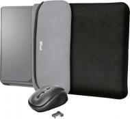 Набор Trust чехол для ноутбука 15.6" + мышь Yvo Reversible Sleeve Black (23449) black/grey (23449)